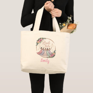 Braut Tribe Individueller Name Junggesellinnenabsc Jumbo Stoffbeutel