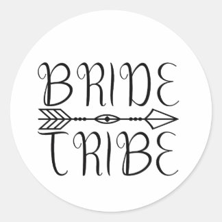 Braut Tribe neu Runder Aufkleber