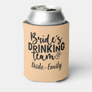 Braut-Trink-Team Party-Crew Statement Grafik Dosenkühler