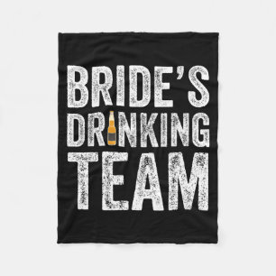 Braut Trinkteam Lustige Bridal Junggesellinnenabsc Fleecedecke