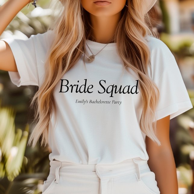 Braut-Truppe Moderne Junggesellinnenabschied Tri-Blend Shirt (Von Creator hochgeladen)