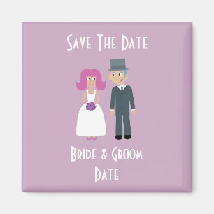 Braut- u. BräutigamSave the Date Magnet