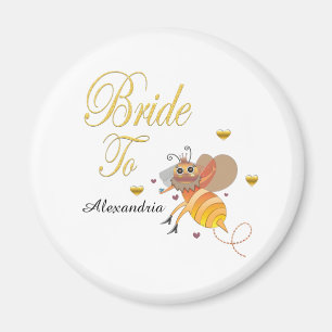 Braut um Bridal personalize Magnet