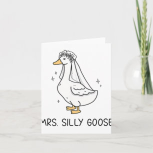 Braut um Hochzeit Alberne Braut Goose Gettin' Loos Karte