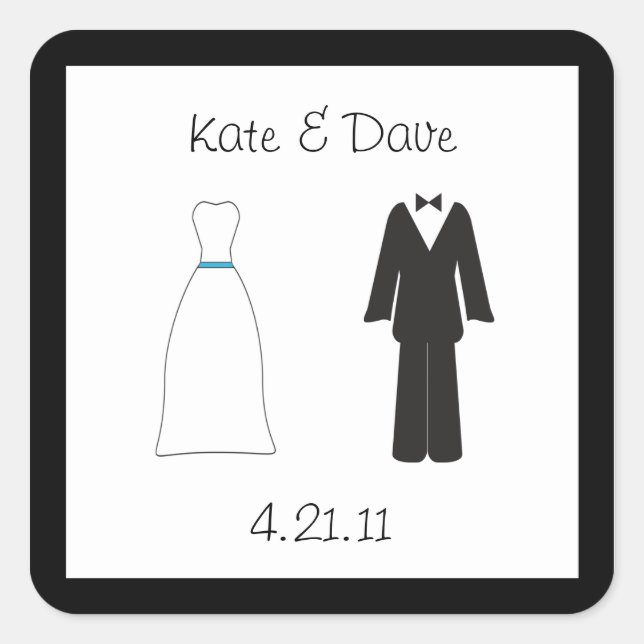 Braut und Aufkleber (Vorderseite)