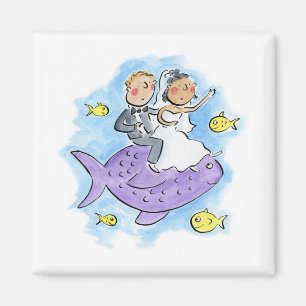 Braut und Boden Magnet