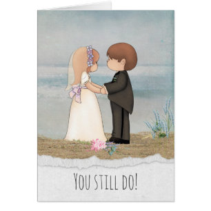 Braut und Bräutigam am Strand