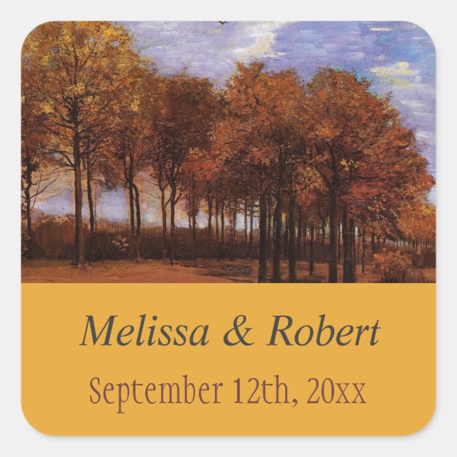 Braut- und Bräutigam-Aufkleber für die Hochzeit im Quadratischer Aufkleber (Vorderseite)