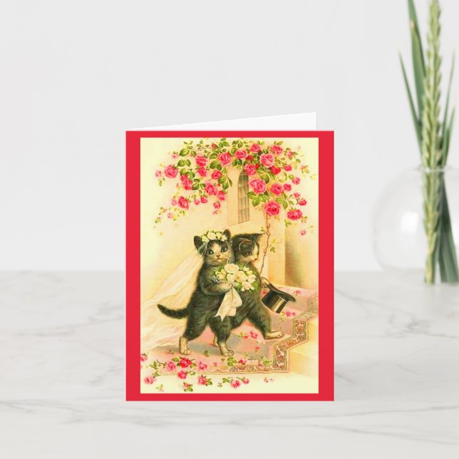 Braut und Bräutigam Einladung (Vorderseite)