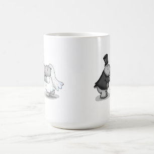 Braut-und Bräutigam-Flusspferd-Tasse Kaffeetasse
