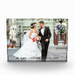 Braut-und Bräutigam-Foto-Hochzeits-Block Fotoblock<br><div class="desc">Eleganter Braut-und Bräutigam-Hochzeits-Foto-Block</div>