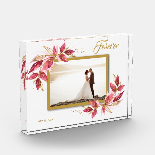 Braut und Bräutigam Fotoblock (Links)