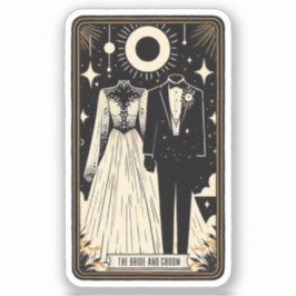 Braut und Bräutigam für Hochzeiten von Tarot Aufkleber