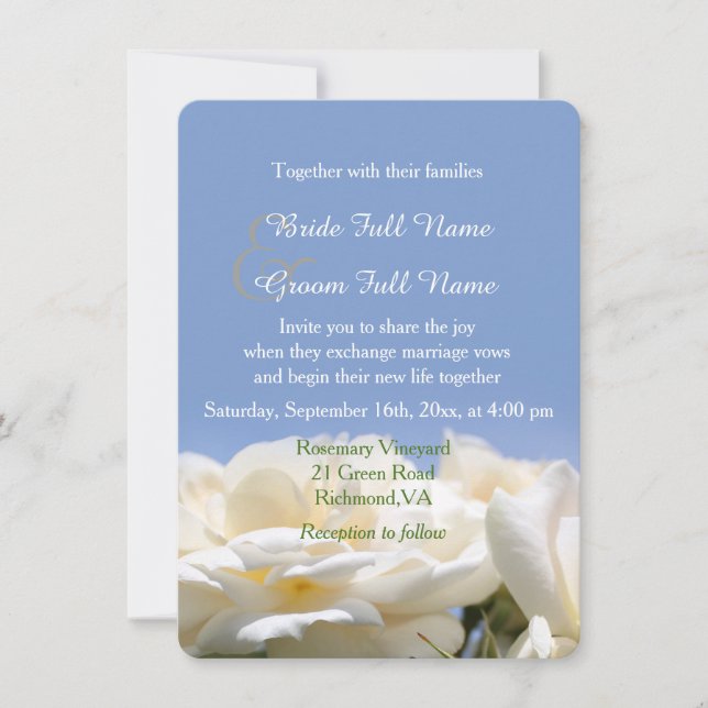 Braut- und Bräutigam-Hochzeit in Rosa pur Einladung (Vorderseite)