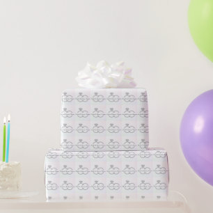 Braut und Bräutigam Hochzeits-Silberringe, sanfter Geschenkpapier