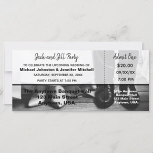Braut und Bräutigam Jack und Jill Party-Ticket