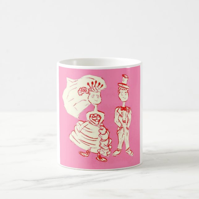 Braut und Bräutigam Kaffeetasse (Mittel)