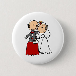 Braut-und Bräutigam-Knopf Button