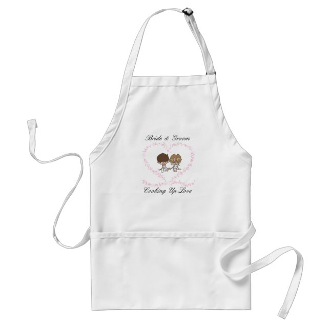 Braut und Bräutigam-Kochen herauf Liebe 1 Schürze (Vorne)