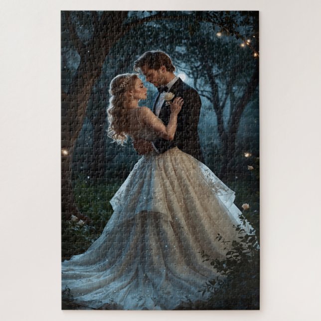 Braut und Bräutigam Puzzle (Vertikal)