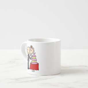 Braut und Bräutigam schneiden T-Shirts und Geschen Espressotasse