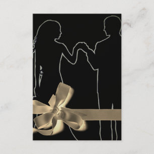 Braut und Bräutigam Silhouette Schwarz Hochauflösu Einladung