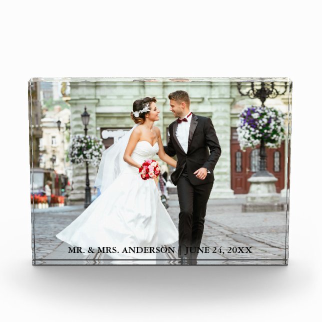 Braut und Foto Hochzeitsblock (Vorderseite)