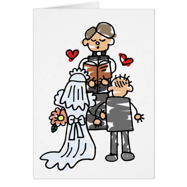 Braut und Gräuel während der Zeremonie (Vorne)