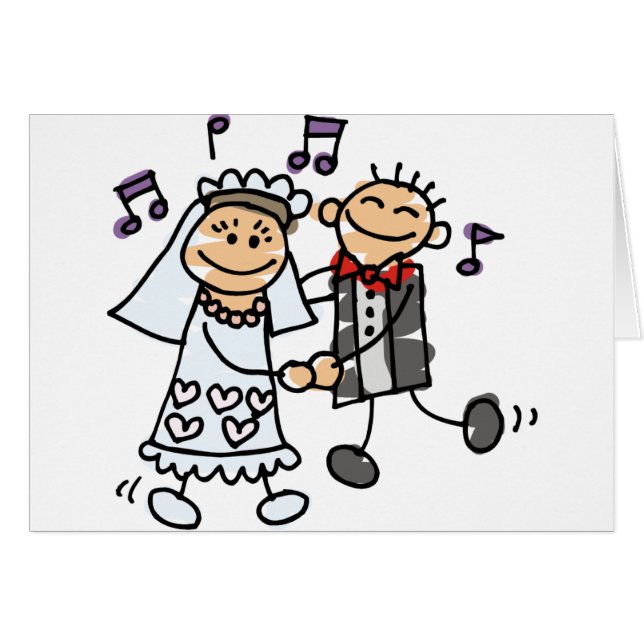 Braut und Groom Celebrate (Vorderseite (Horizontal))