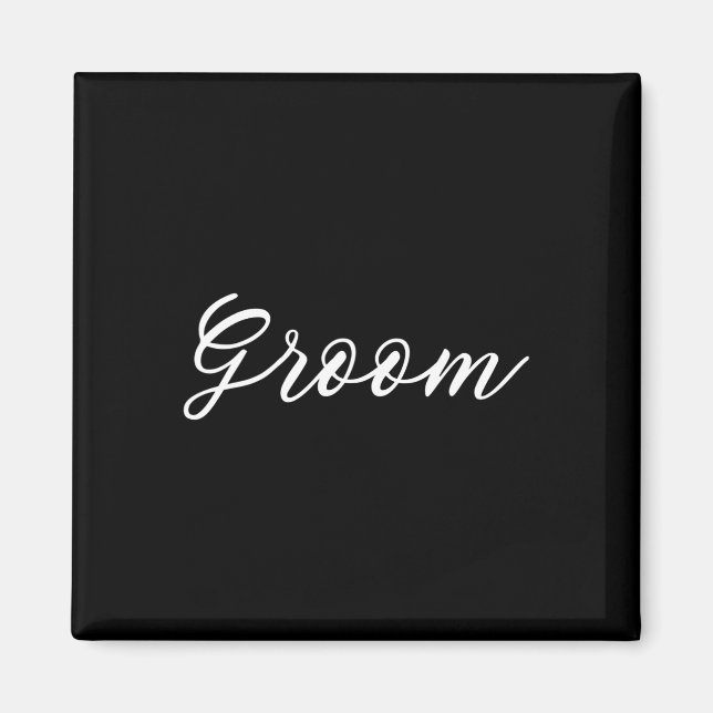 Braut und Groom Flitterwochen, nur verheiratet Magnet (Vorne)