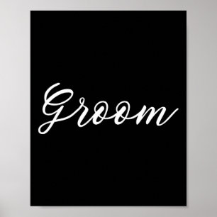 Braut und Groom Flitterwochen, nur verheiratet Poster