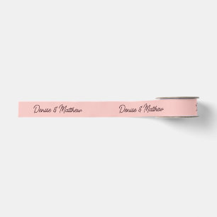 Braut und Groom Gossamer Pink Ripsband