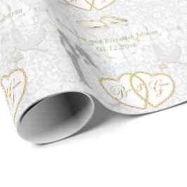 Braut und Groom-Hochzeit Geschenkpapier