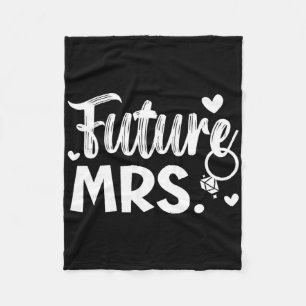 Braut und Groom Hochzeitstag Ehe nur verheiratet Fleecedecke