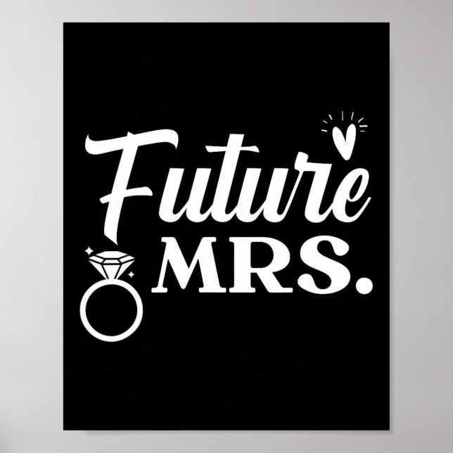 Braut und Groom Hochzeitstag Ehe nur verheiratet Poster (Vorne)