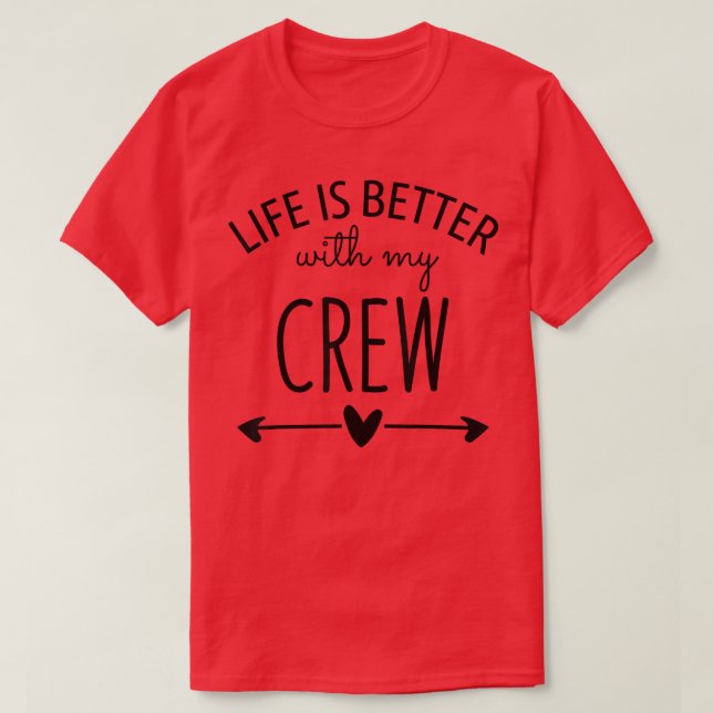 Braut und Groom I machen Crew Shirts, das Leben is T-Shirt (Design vorne)