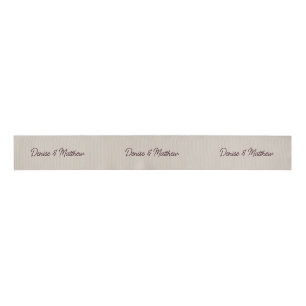 Braut und Groom perfekt blassbeige Ripsband