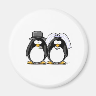 Braut- und Groom-Pinguine Magnet
