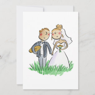 Braut und Groom Rugby Einladung