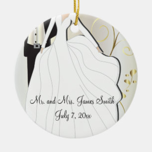 Braut und Groom Wedding Keepake Keramik Ornament