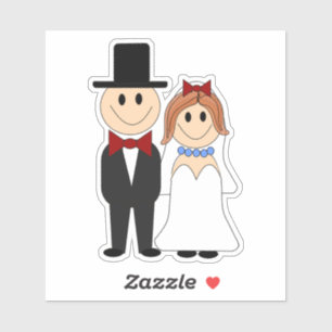 Braut- und Hochzeitsaufkleber Aufkleber