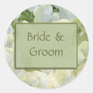 Braut- und Hochzeitsaufkleber Runder Aufkleber