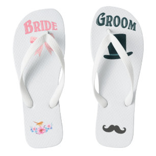 Braut- und Hochzeitsnadel Flip Flops