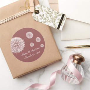 Braut- und Kronenaufkleber Runder Aufkleber