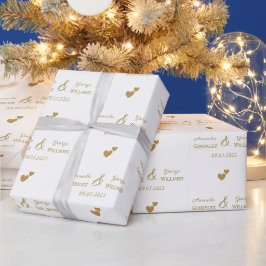Braut und Namen der Heiligen, weiß Geschenkpapier