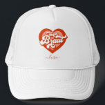 Braut und Team Braut Bachelorette Retro Herz Truckerkappe<br><div class="desc">Braut und Team Braut Bachelorette Retro Herz Trucker Hat Kappe Cappy Vintag Bride zu Bride's Maid BrideTribe</div>