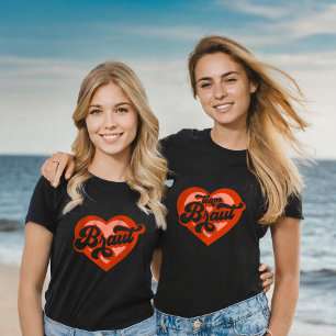 Braut Und Team Braut Junggesellinnenabschied Retro T-Shirt