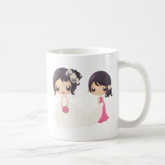 Braut und Trauzeugin Tasse