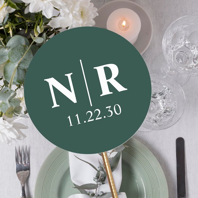 Braut- und Wurfanfänge für die Hochzeit Runder Aufkleber (Von Creator hochgeladen)