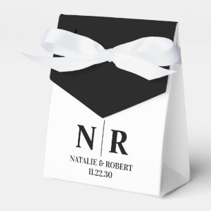 Braut- und Wurzelinitials für Hochzeiten elegant Geschenkschachtel